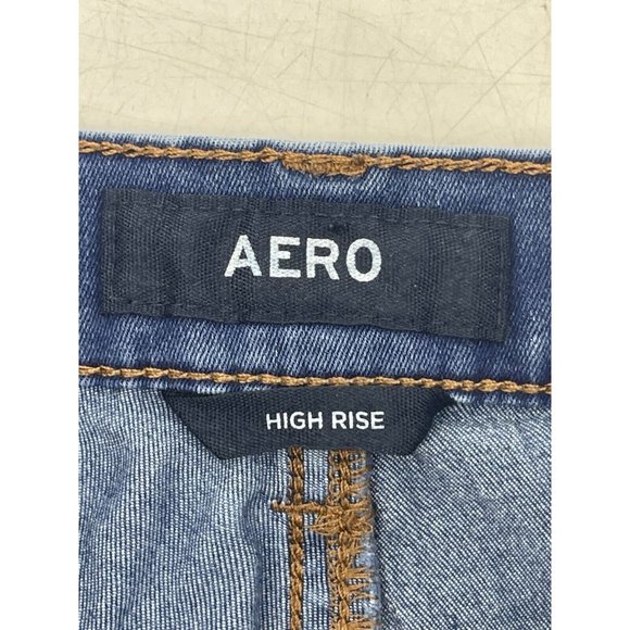 AERO Women's High Rise Medium Wash Skinny Denim Jeans Size 00 - Picture 7 of 11